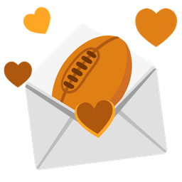 rugby football and love letter