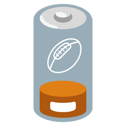 rugby football and low battery