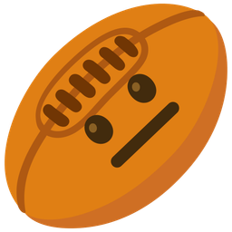 Rugby football and Neutral face