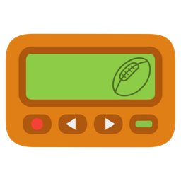 rugby football and pager