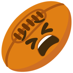 rugby football and tired face