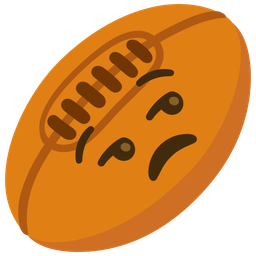 Rugby football and Unamused face