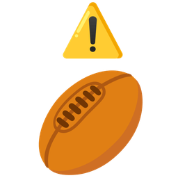 rugby football and warning