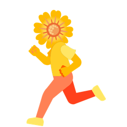 running shoe and blossom