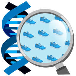 running shoe and dna