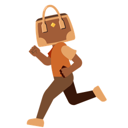 running shoe and handbag