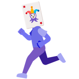 running shoe and joker