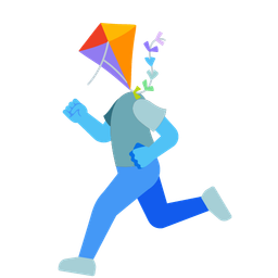 running shoe and kite