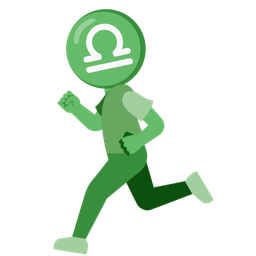 running shoe and Libra