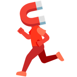 running shoe and magnet