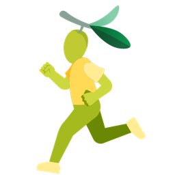 running shoe and olive