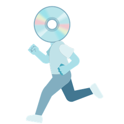 running shoe and optical disk