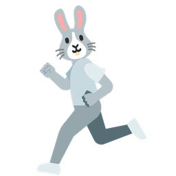 running shoe and rabbit face