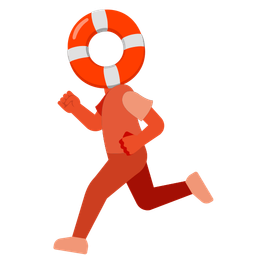 running shoe and ring buoy