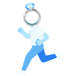 running shoe and ring