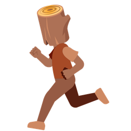 running shoe and wood