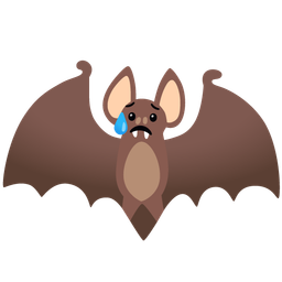 Sad but relieved face and Bat