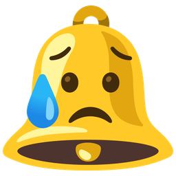 Sad but relieved face and Bell