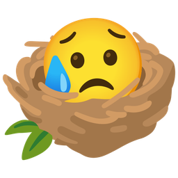 Sad but relieved face and Empty nest