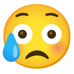 Sad but relieved face and Flushed face