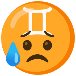Sad but relieved face and Gemini