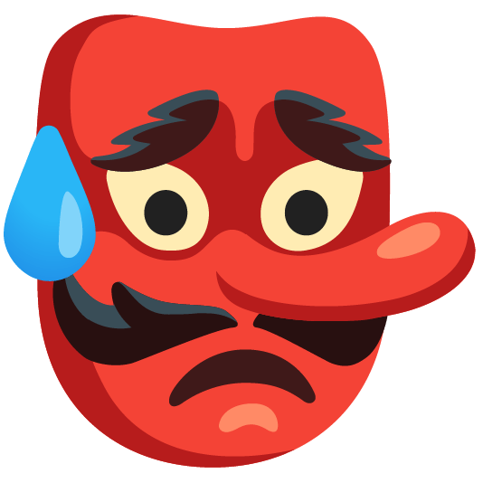 Sad but relieved face and Goblin