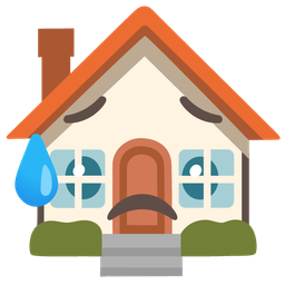 Sad but relieved face and House