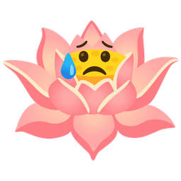 Sad but relieved face and Lotus