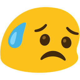 Sad but relieved face and Magic wand