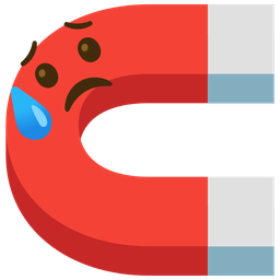 Sad but relieved face and Magnet