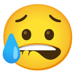 Sad but relieved face and Mouth