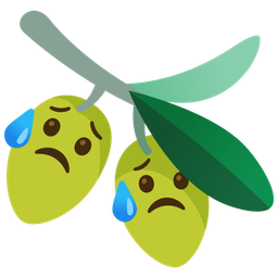 Sad but relieved face and Olive