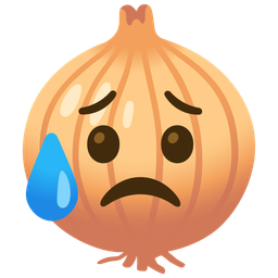 Sad but relieved face and Onion