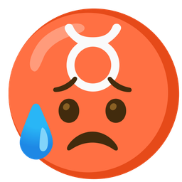 Sad but relieved face and Taurus