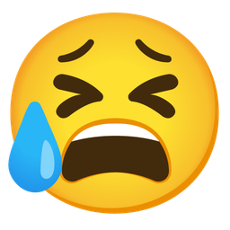 Sad but relieved face and Tired face