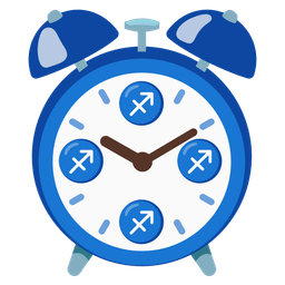 Sagittarius and alarm clock