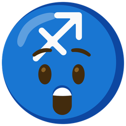 Sagittarius and astonished face