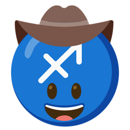Sagittarius and cowboy hat face