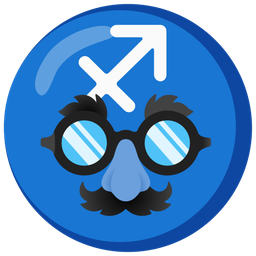 Sagittarius and disguised face