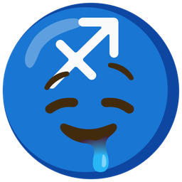Sagittarius and drooling face