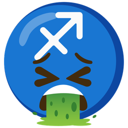 Sagittarius and face vomiting