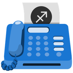 Sagittarius and fax machine