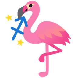 Sagittarius and flamingo