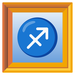 Sagittarius and framed picture