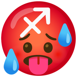 Sagittarius and hot face