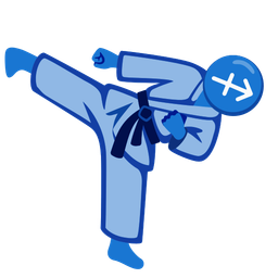 Sagittarius and martial arts uniform