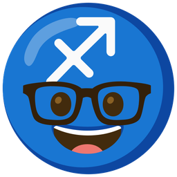 Sagittarius and nerd face