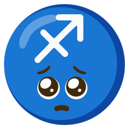 Sagittarius and pleading face