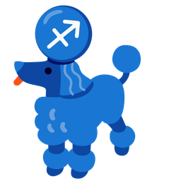 Sagittarius and poodle