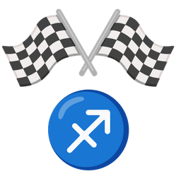 Sagittarius and racing car